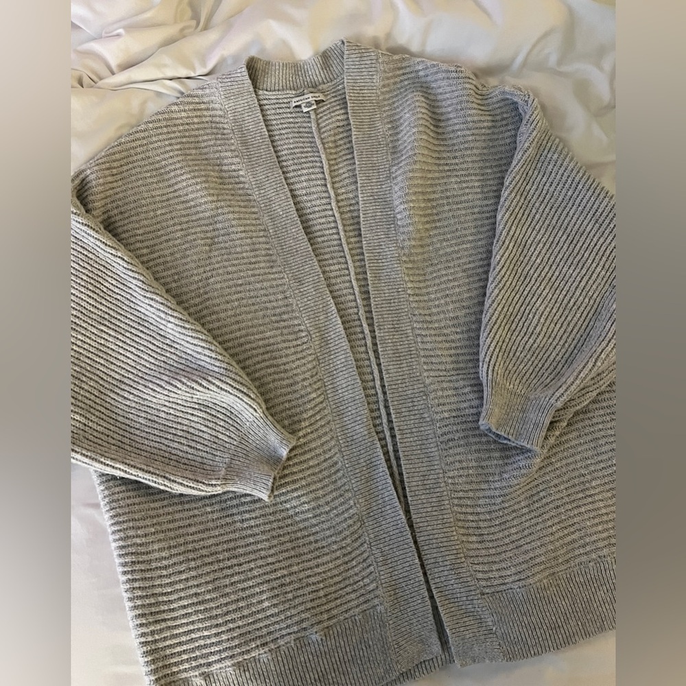 Cozy Ribbed Open Cardigan - Picture 3 of 4